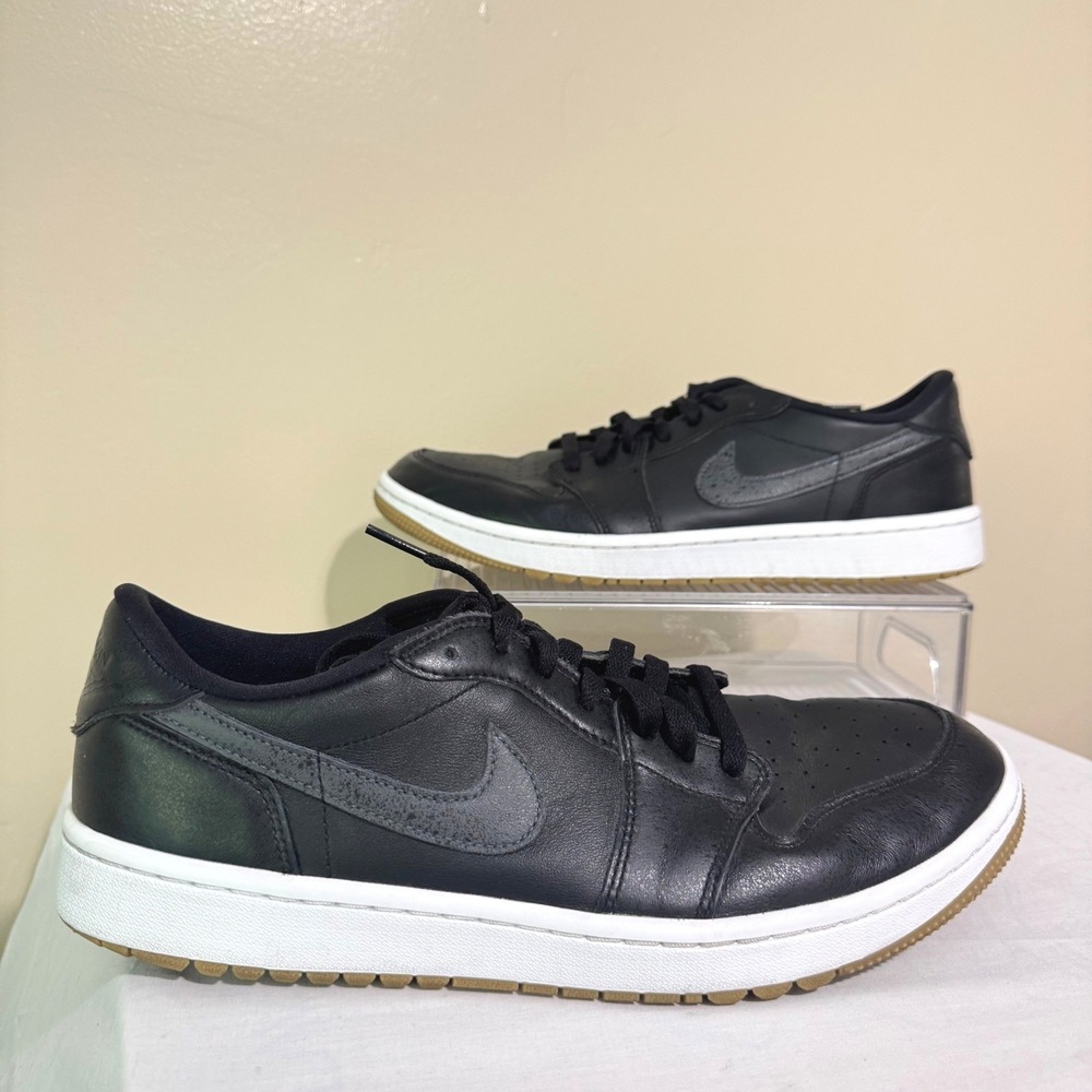 Jordan Golf Shoes M 11.5 Black Air Jordan 1 Low Spikeless Great Condition XXIII